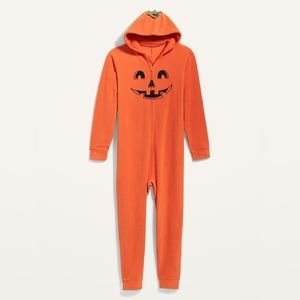 Old Navy Microfleece Pumpkin Adult Onesie
